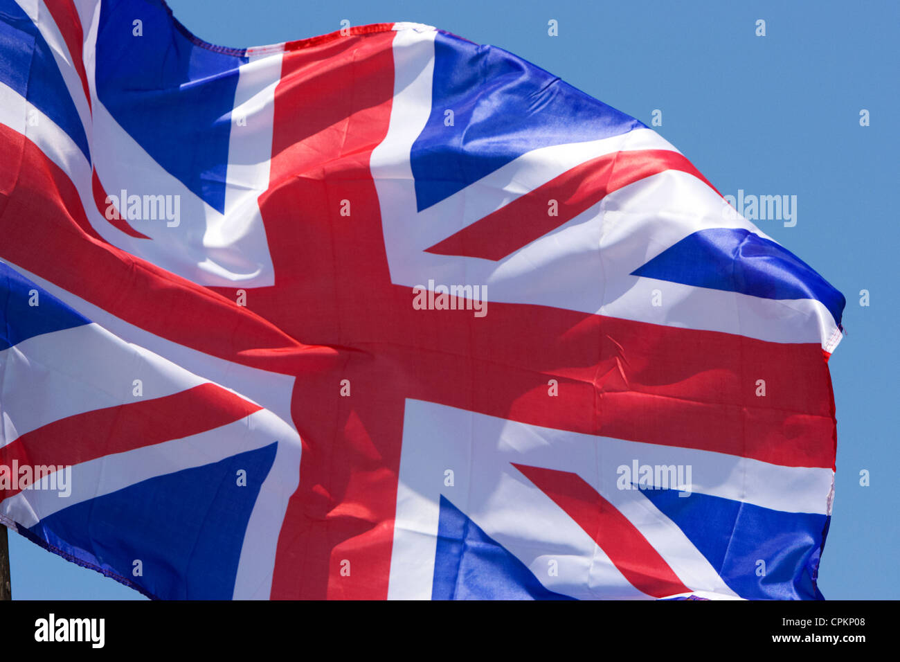 the union flag of the united kingdom sometimes referred to as the union jack Stock Photo