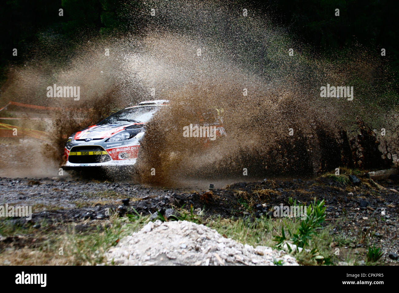 Martin Prokop - Zdenek Hruza. Shakedown. Rally Acropolis 2012. Stock Photo