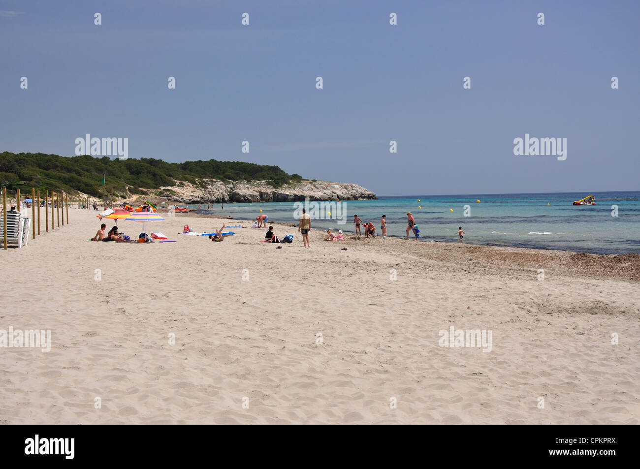 Platja de Sant Tomàs, Sant Tomàs, Menorca, Balearic Islands, Spain Stock Photo