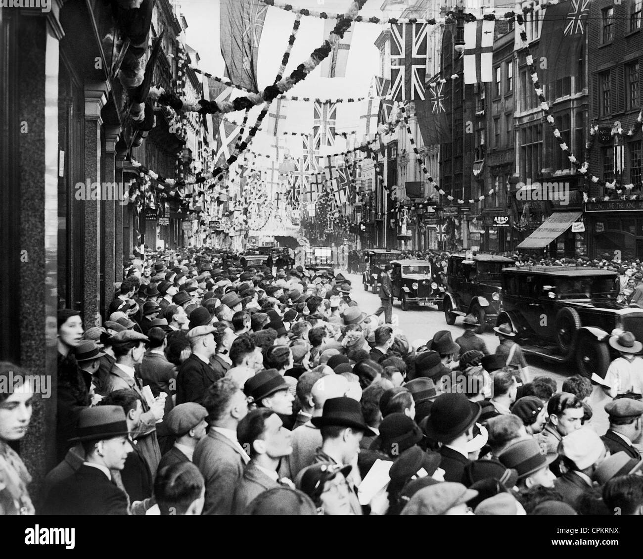 25-year anniversary of the reign of George V of the United Kingdom, 1935 Stock Photo