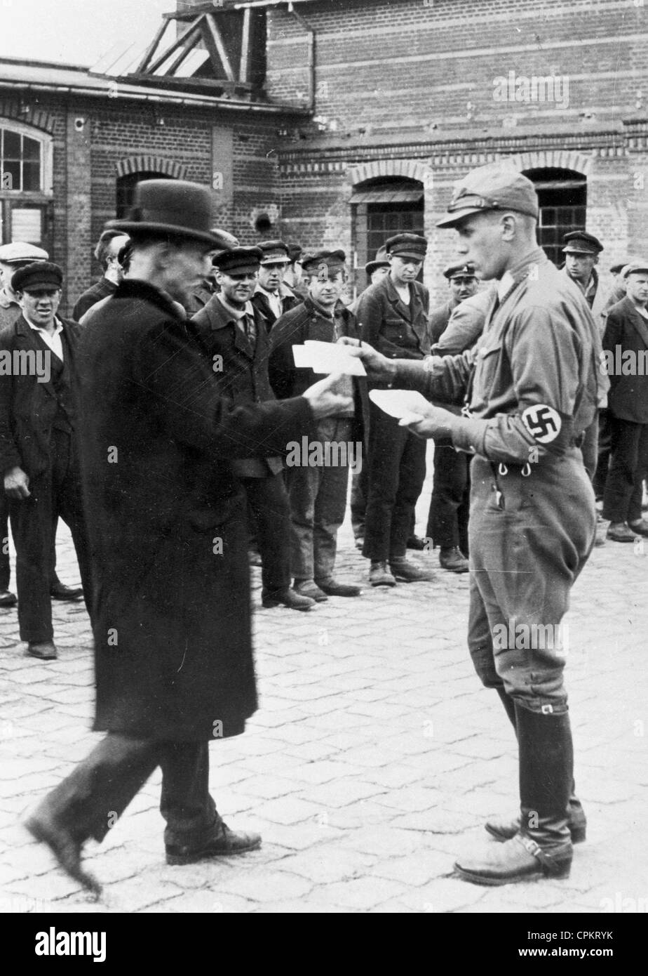 Mail delivery in Oranienburg concentration camp Stock Photo Alamy