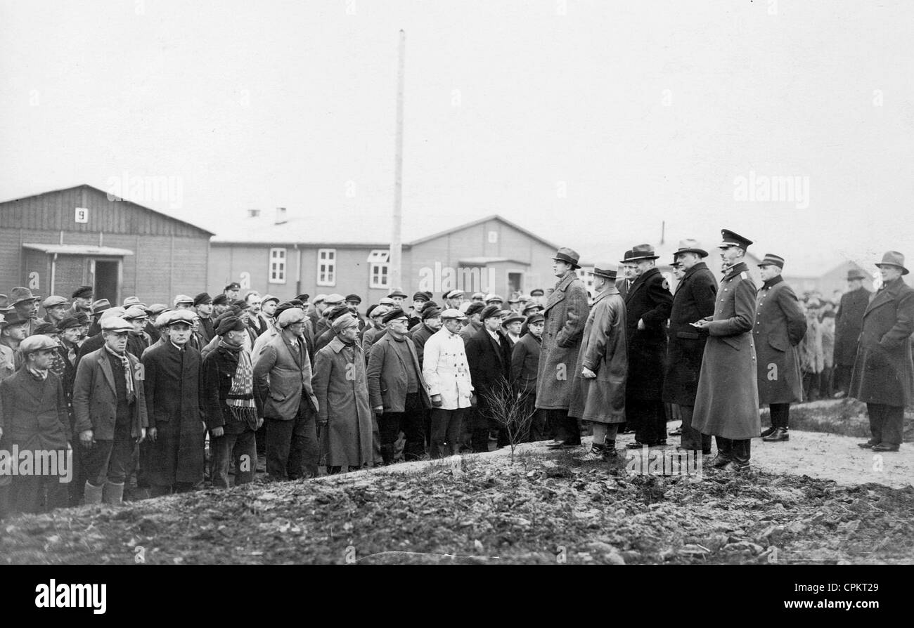 Rudolf Diels in Boergermoor-Esterwege concentration camp, 1933 Stock Photo