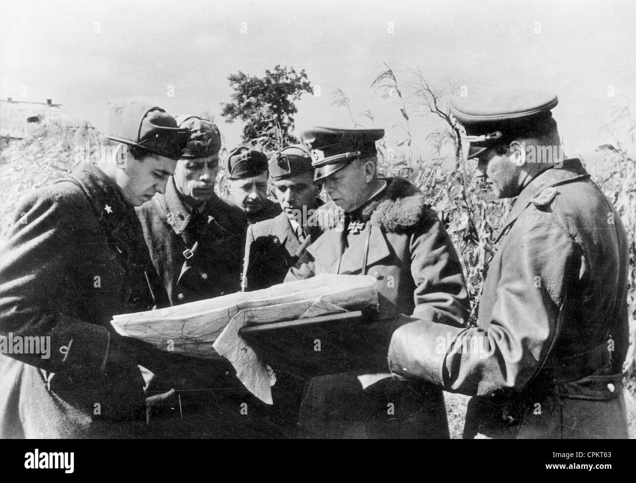 General Ewald von Kleist in the Ukraine, 1941 Stock Photo