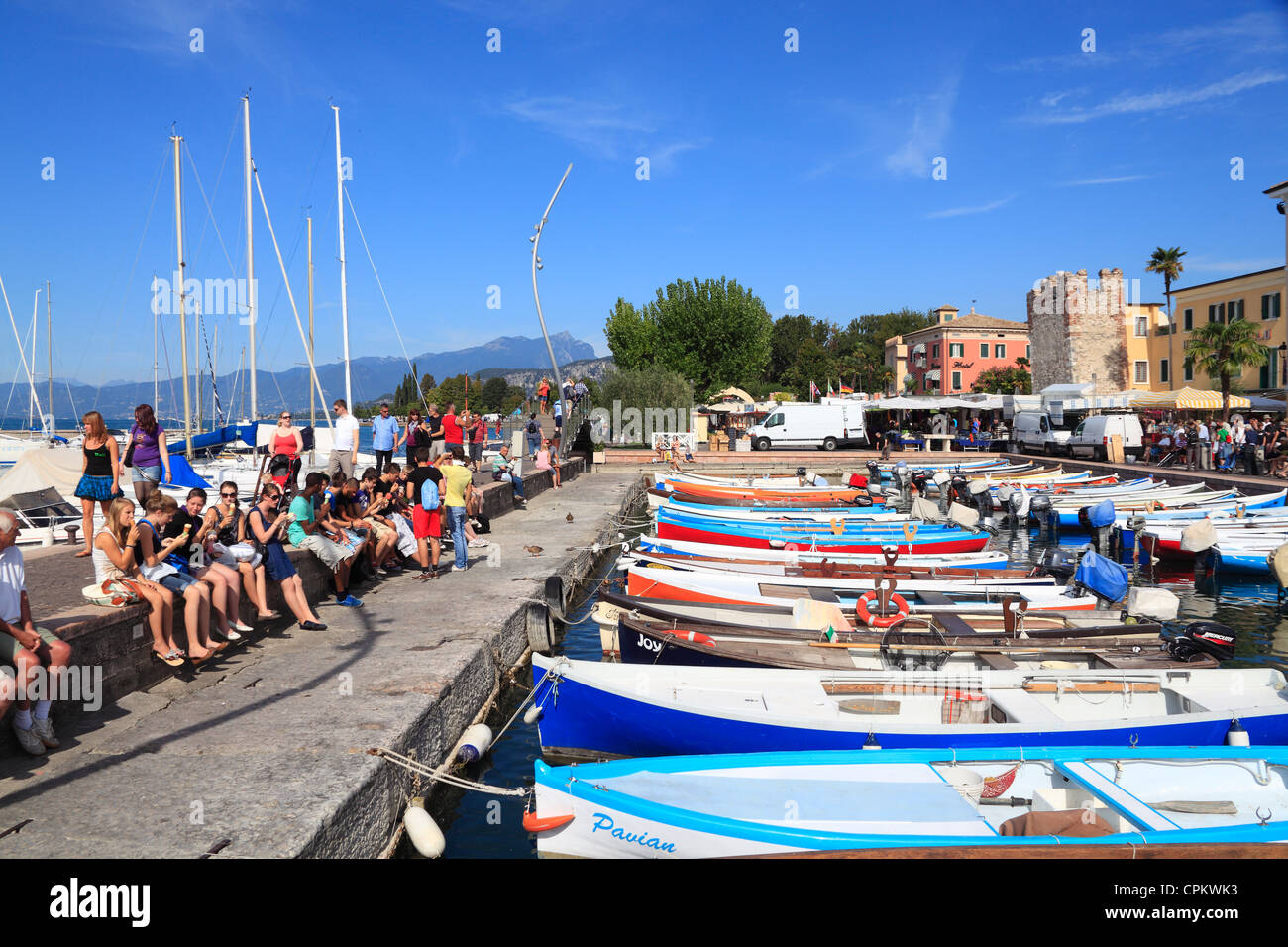 Lake Garda - Bardolino Gardasee - Bardolino Stock Photo