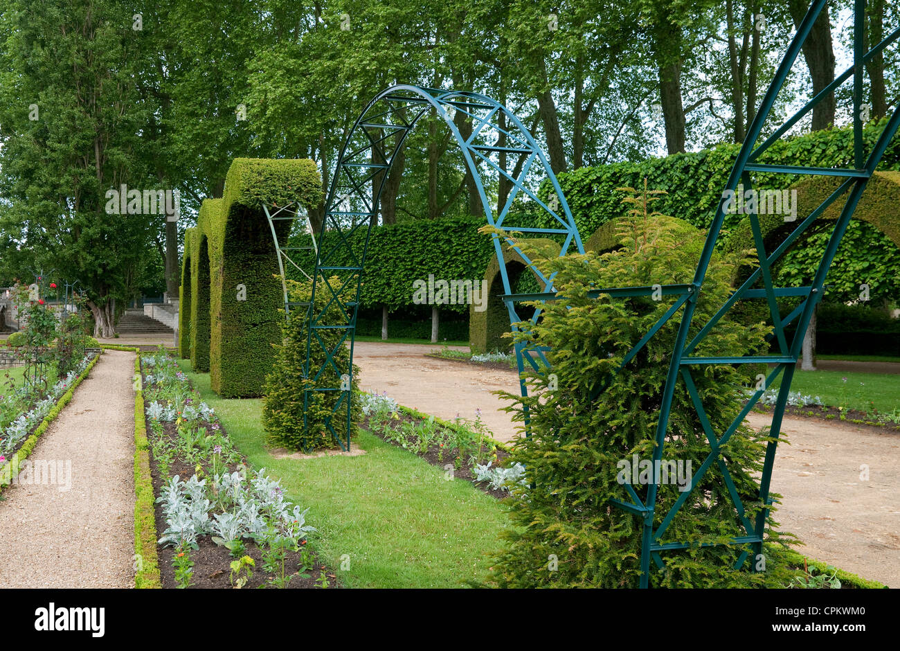 public park garden, bourges, france Stock Photo - Alamy