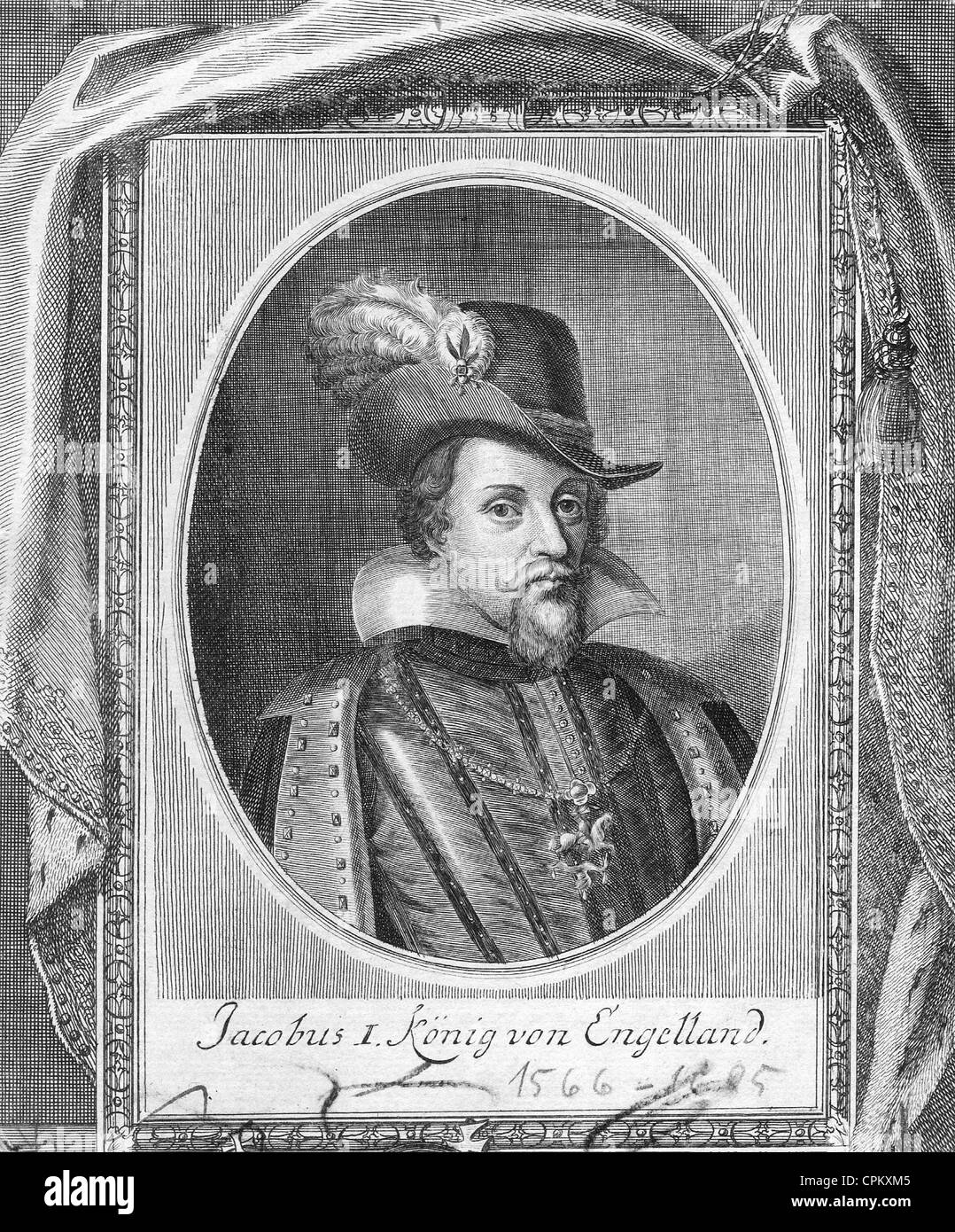 King James I. Stock Photo