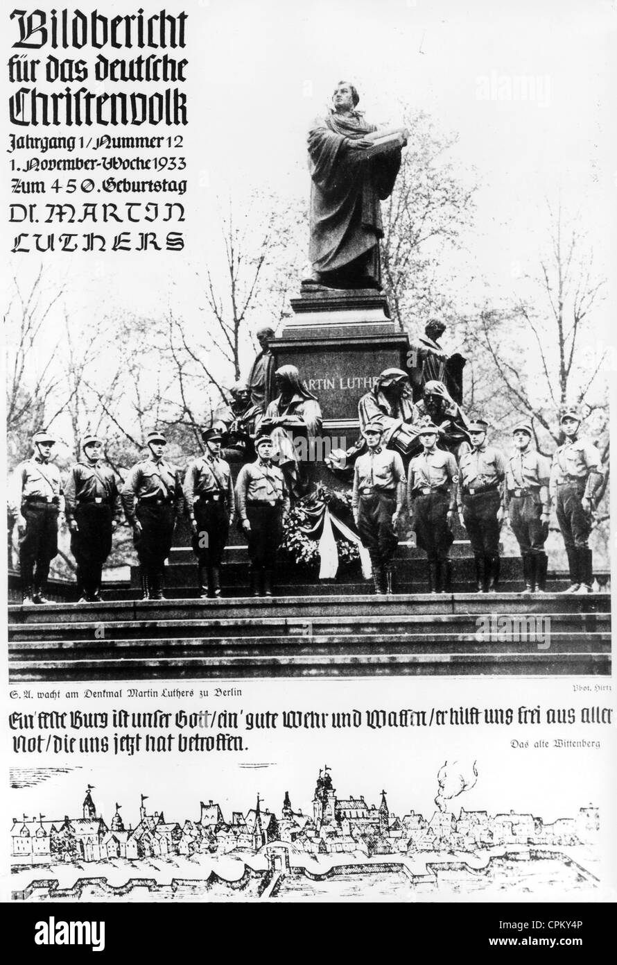 Magazine for the 450th anniversary of Martin Luther, 1933 Stock Photo