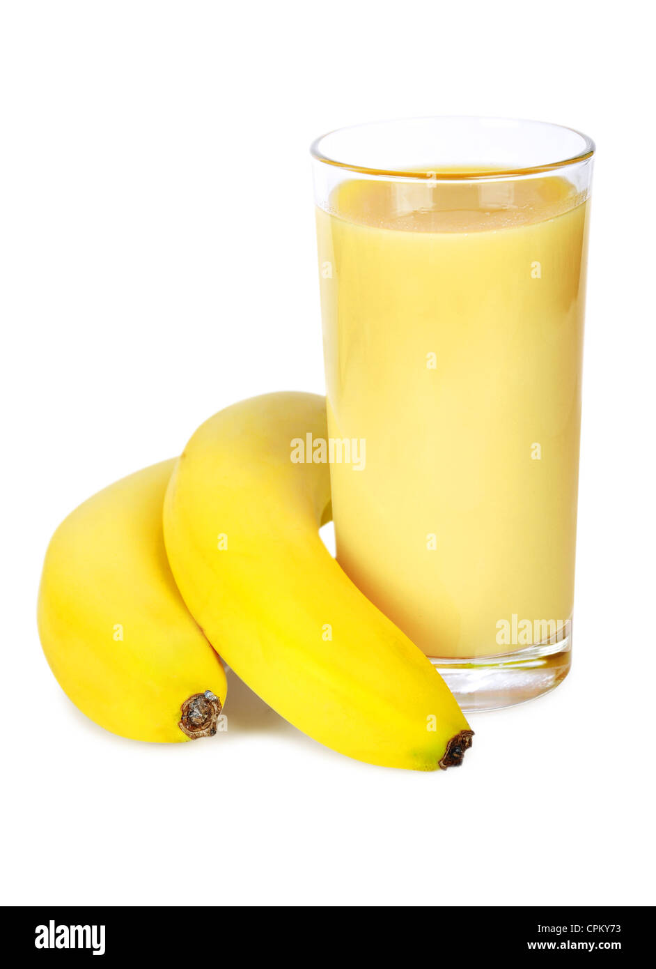 Banana flavor milkshake Cut Out Stock Images & Pictures Alamy