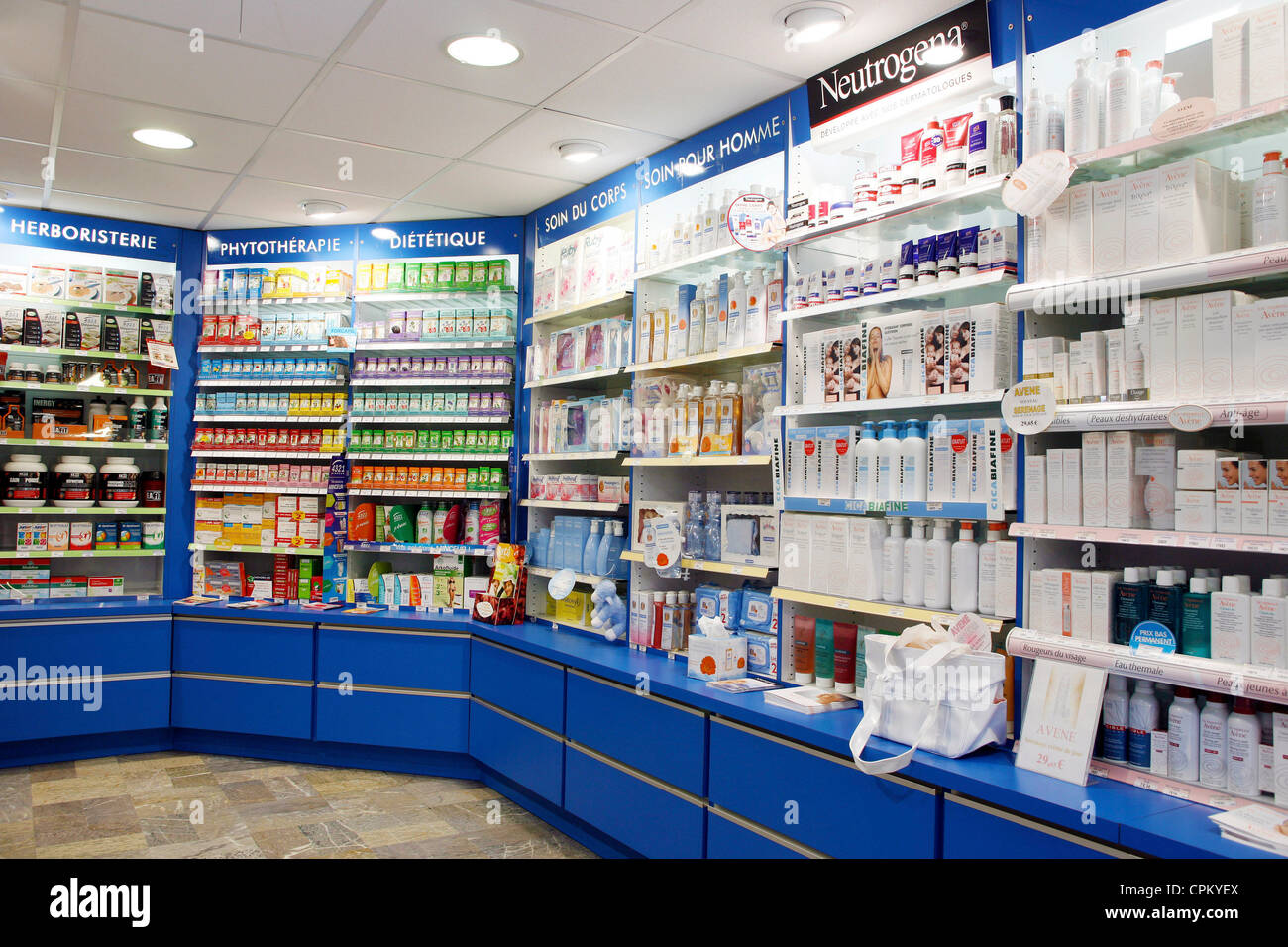 INTERIOR OF A CHEMIST'S SHOP Stock Photo Alamy