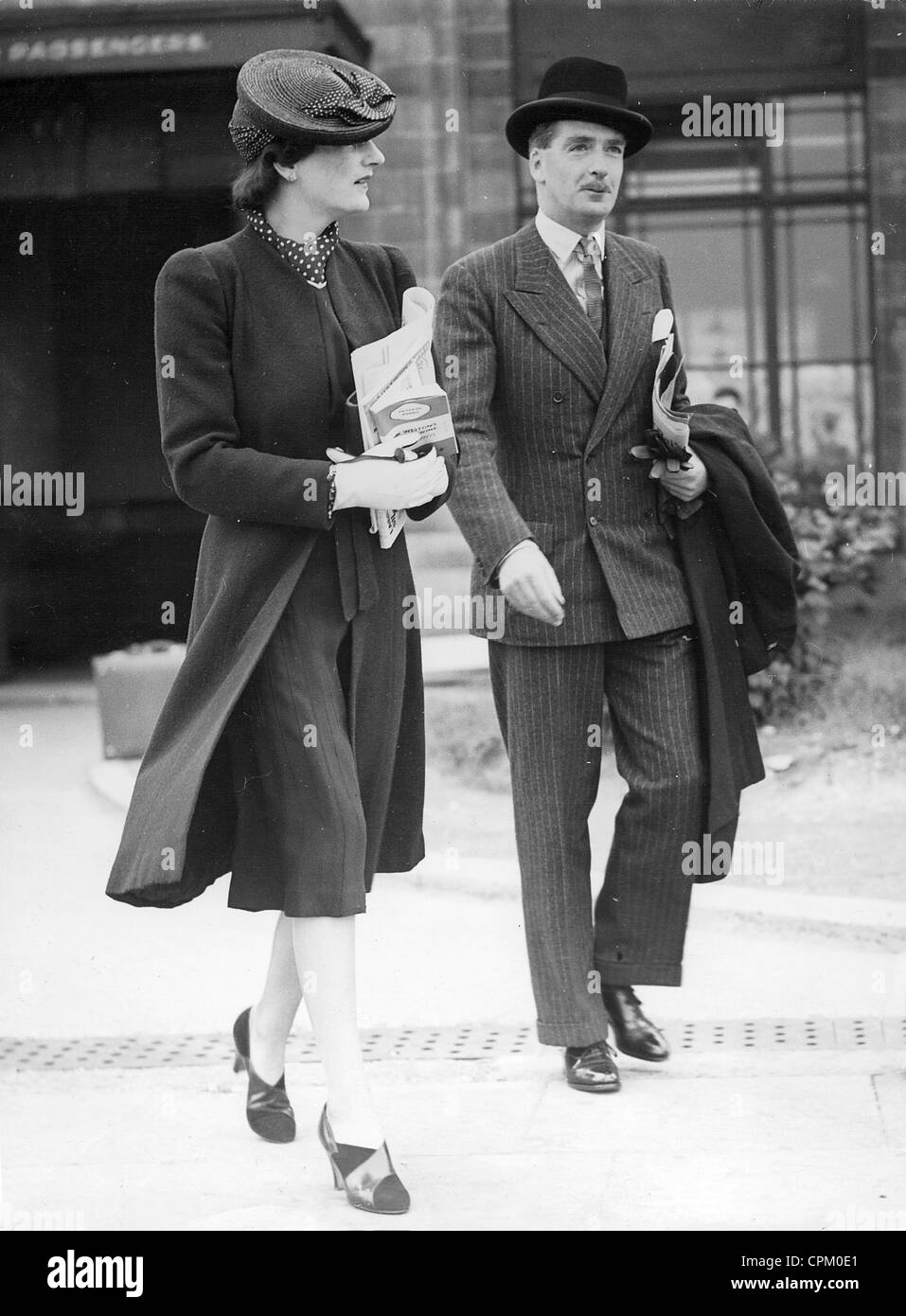 Anthony Eden with his wife, 1939 Stock Photo