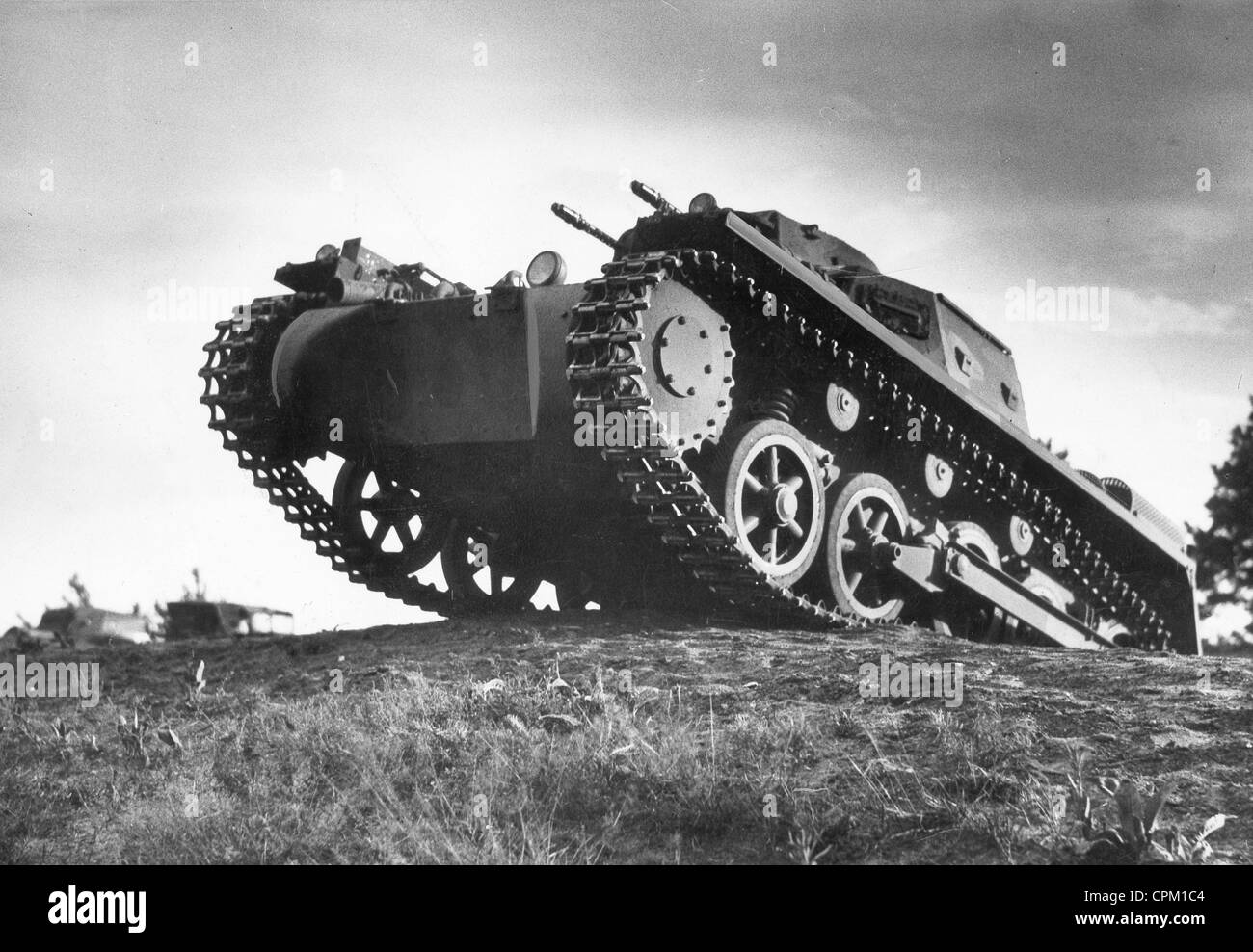 Panzer I during a training, 1939 Stock Photo