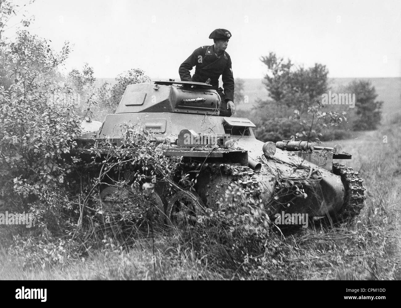 Panzer I during a maneuver, 1937 Stock Photo