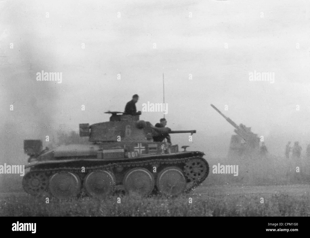 German Panzer 38 (t), on the Eastern Front, 1941 Stock Photo