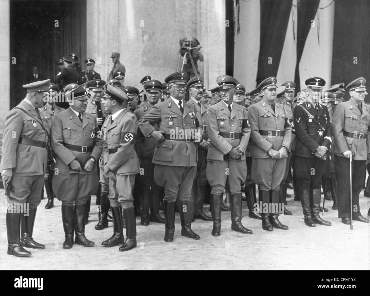 National Socialist VIPs on the Nuremberg Rally in Nuremberg, 1936 Stock Photo