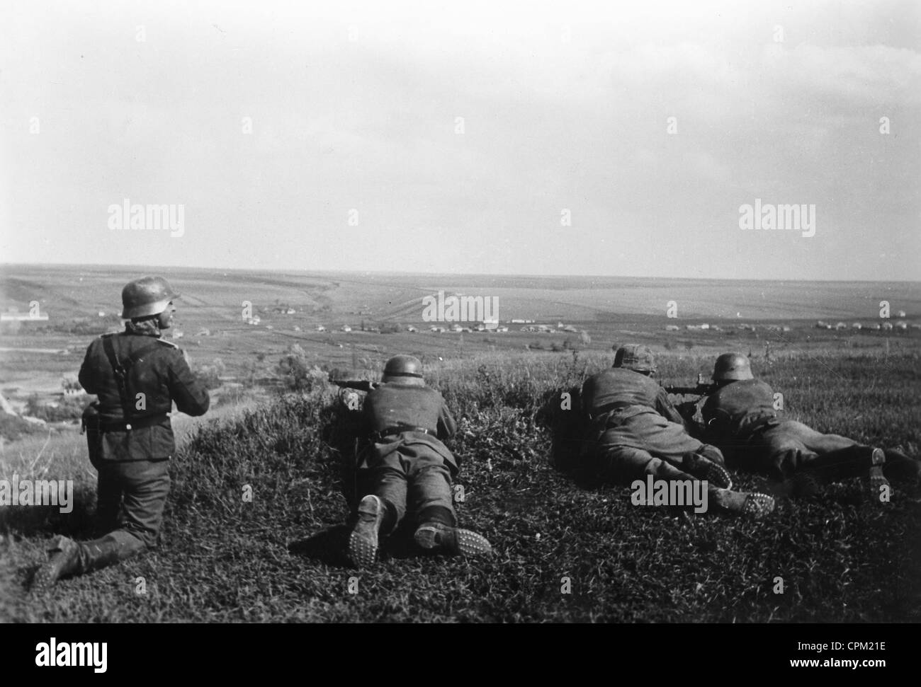 German soldiers on the Eastern Front, 1942 Stock Photo