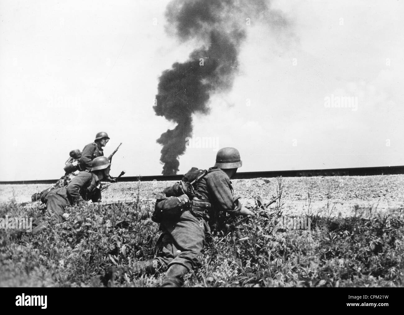 German Soldiers at the Eastern Front, 1942 Stock Photo