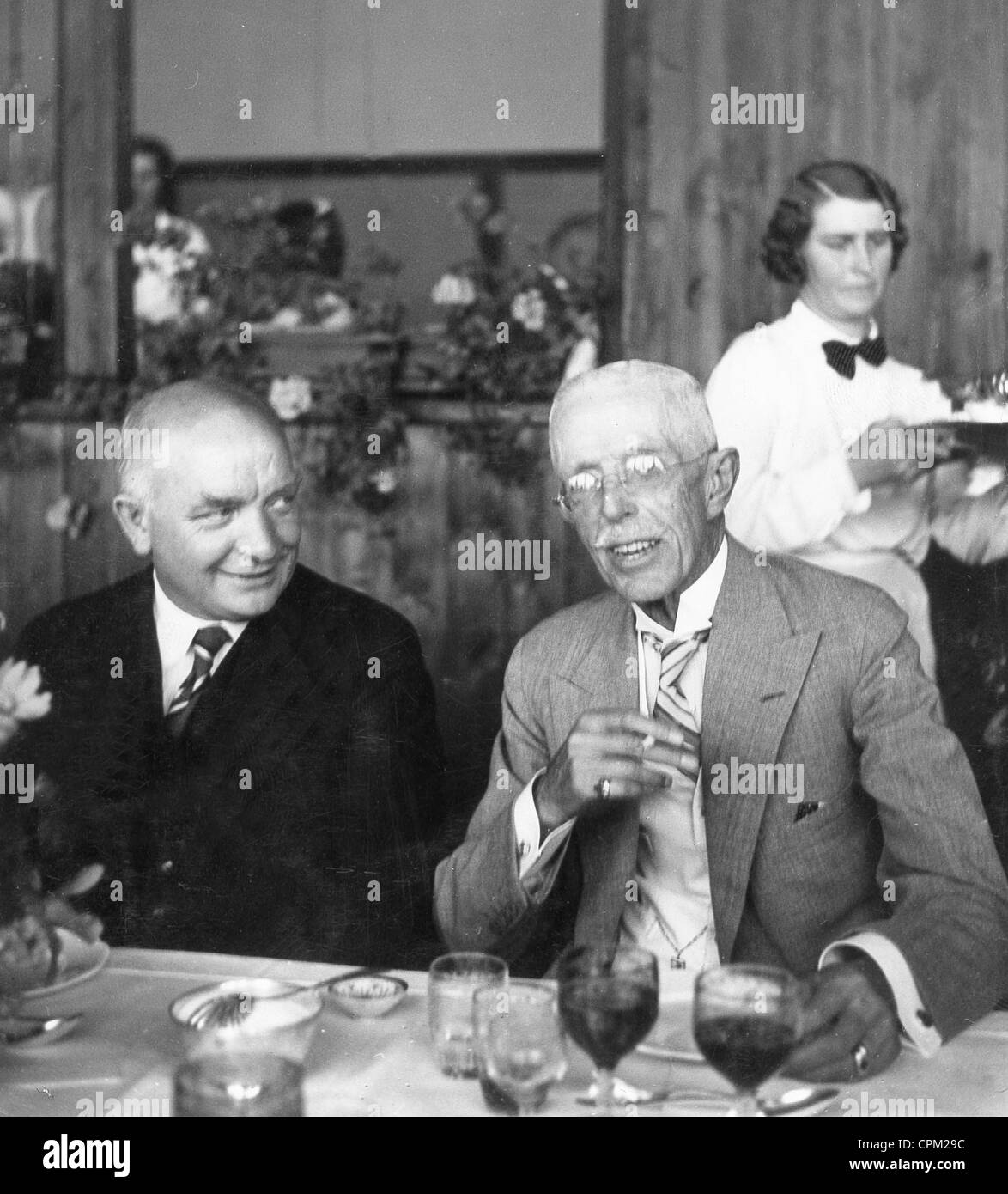 Per Albin Hansson and King Gustav V, 1934 Stock Photo