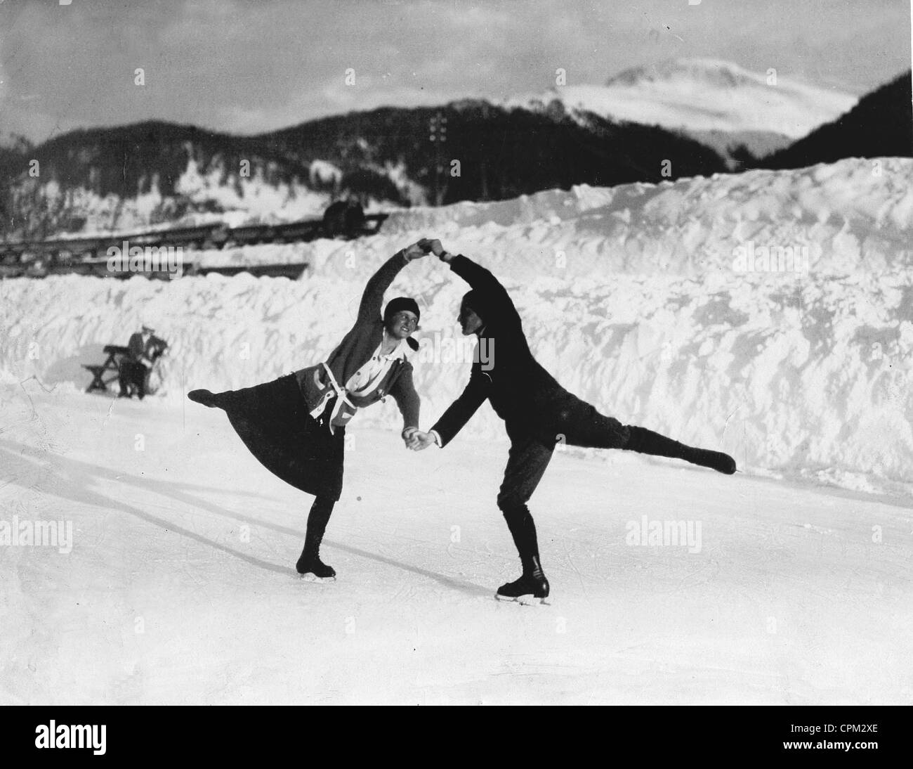 Ellen Brockhoeft and Werner Rittberger, 1923 Stock Photo Alamy