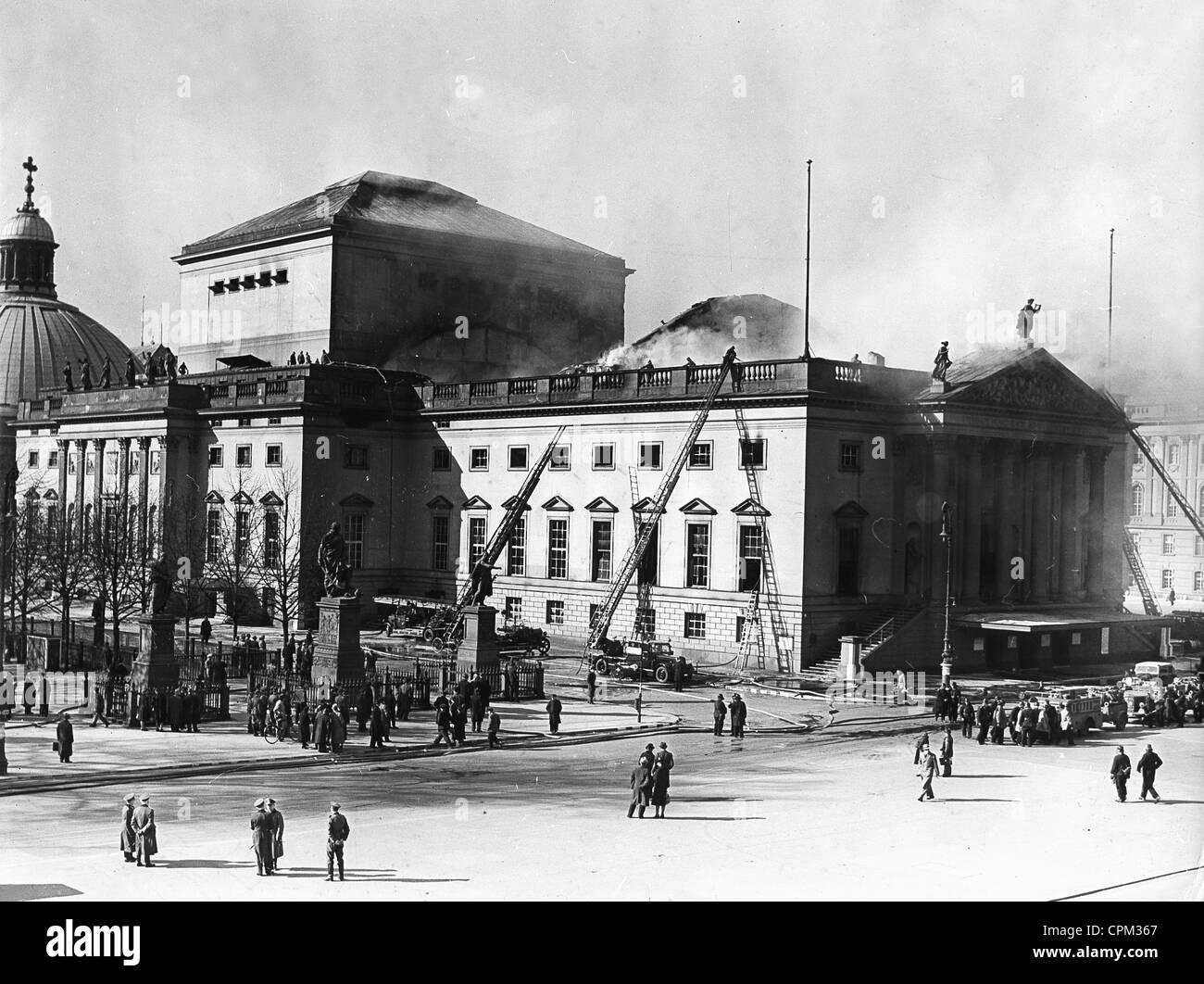 Bomb damages at the Staatsoper Unter den Linden in Berlin, 1943 Stock Photo