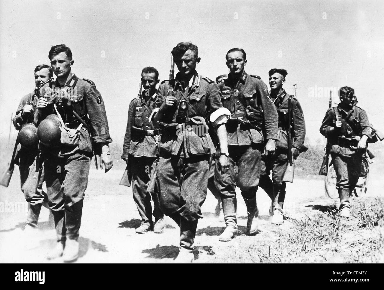 German infantry in France, 1940 Stock Photo