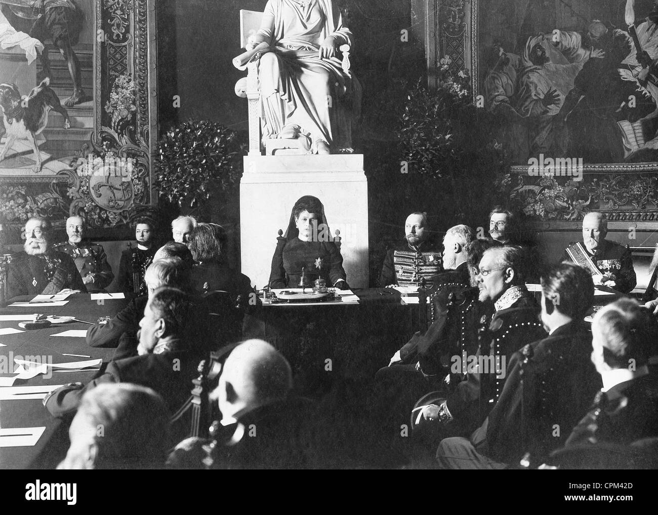 Members of the Russian Academy of Fine Arts in St. Petersburg, 1909 Stock Photo