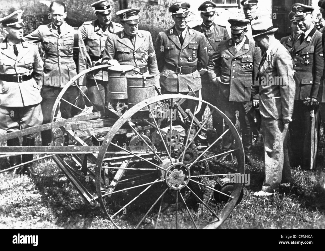 Alfred Rosenberg during a visit in Ukraine, 1943 Stock Photo