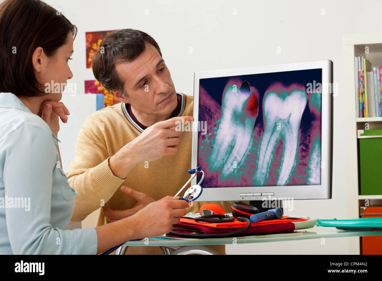 TOOTH DECAY, XRAY Stock Photo Alamy