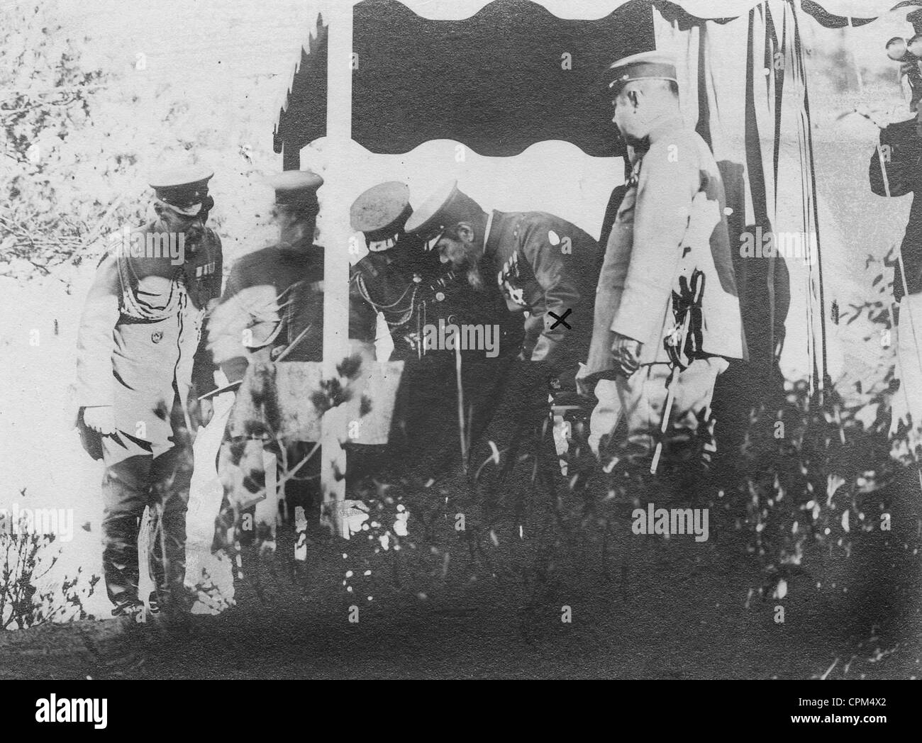 Emperor Mutsuhito during a maneuver, 1912 Stock Photo