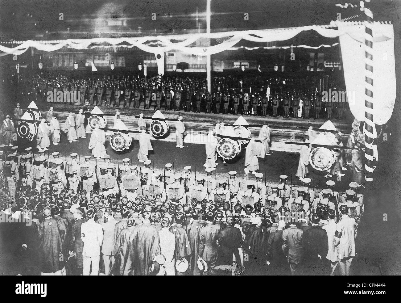 Funeral of the Japanese Emperor Mutsuhito, 1912 Stock Photo