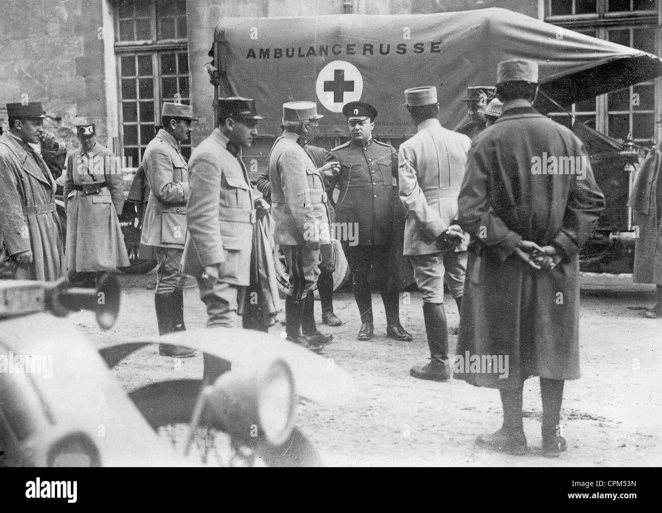 Russian military hospital on the Western Front in the First World War Stock Photo