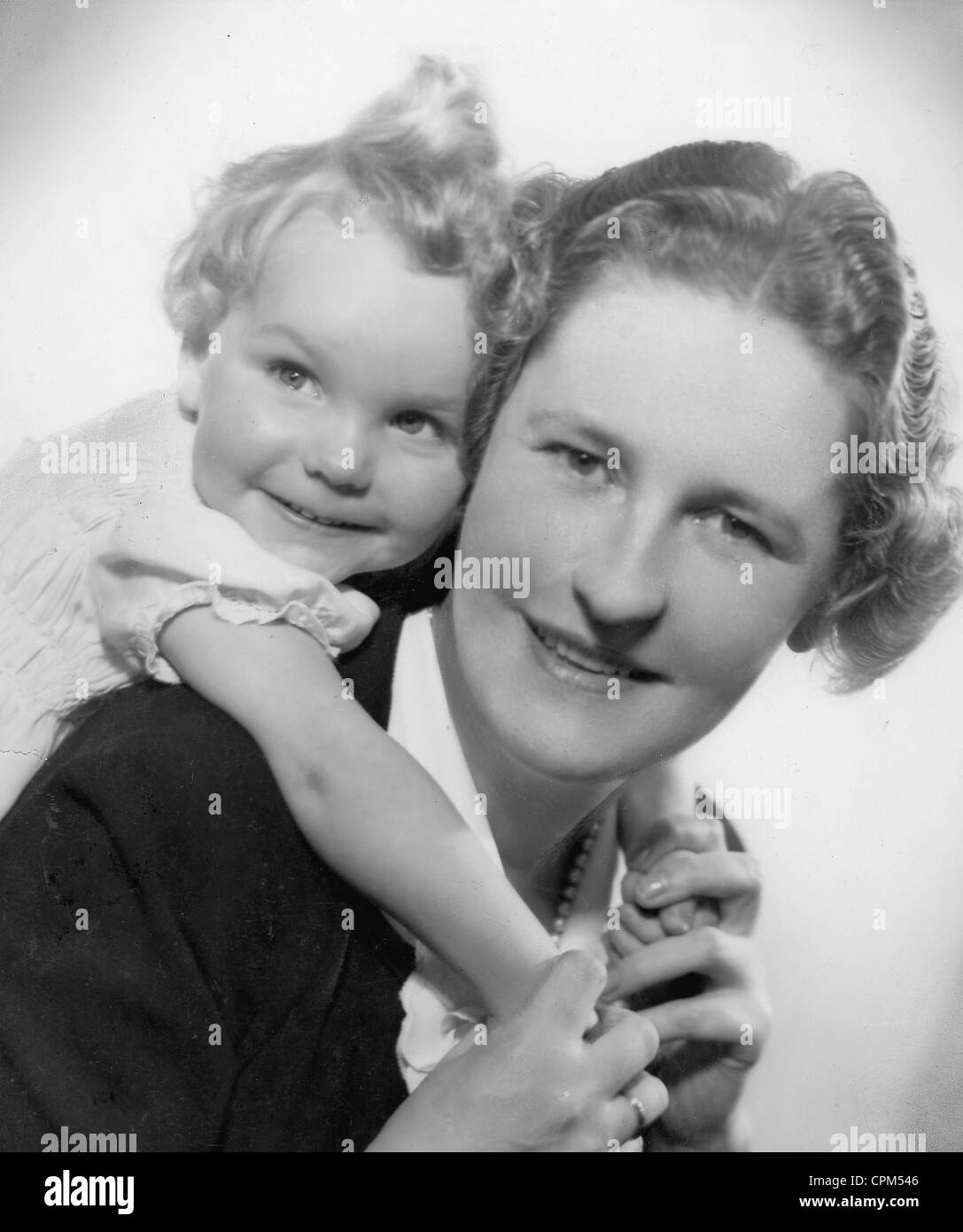 Emmy and Edda Goering, 1940 Stock Photo