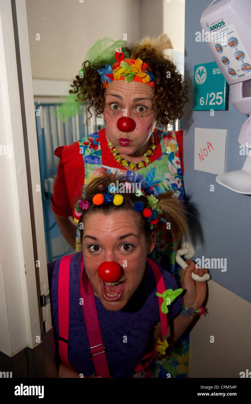 ASSOCIATION CLOWNS STETHOSCOPES Stock Photo