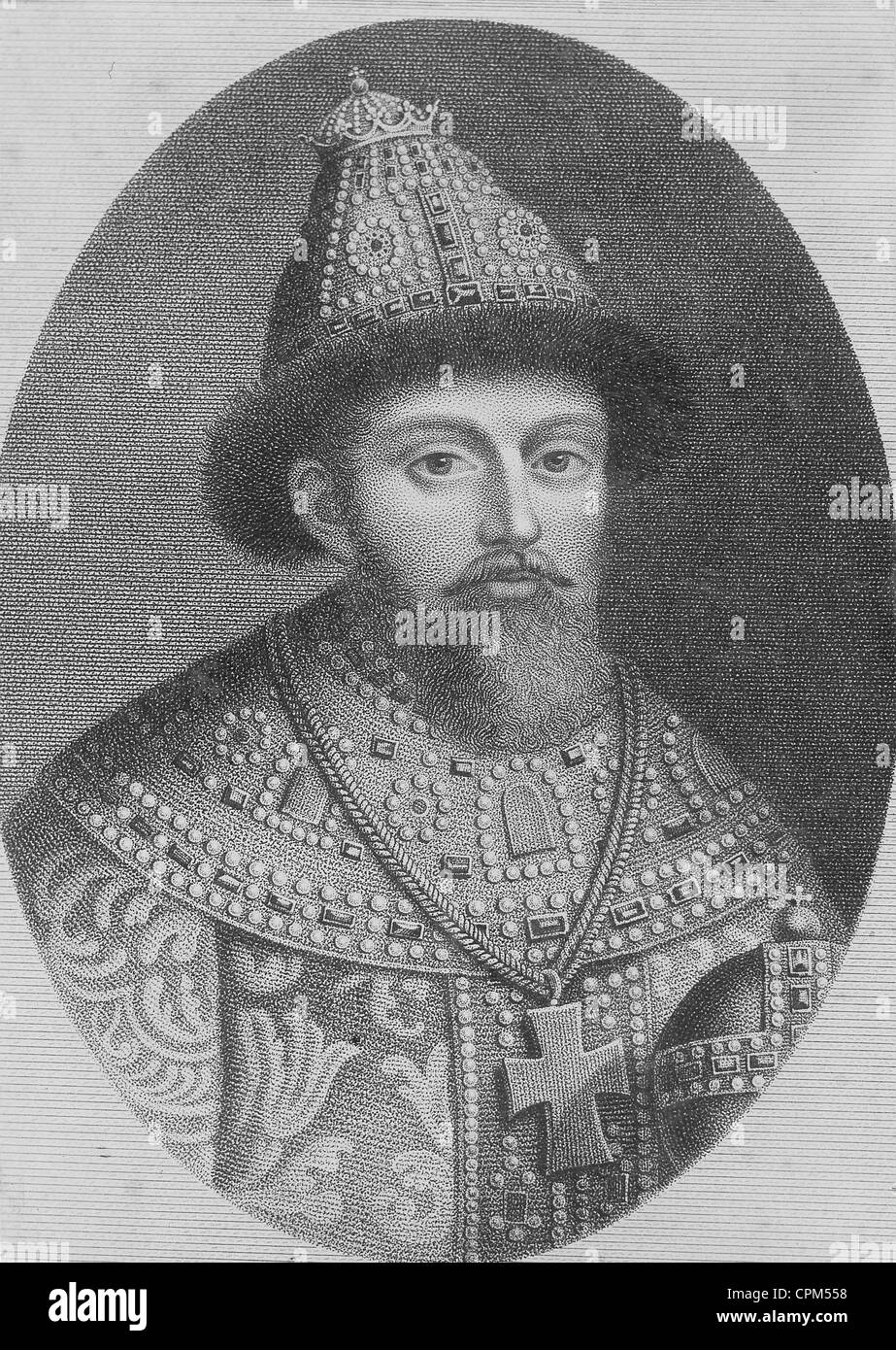 Tsar Michael Romanov, 1613-1645 Stock Photo