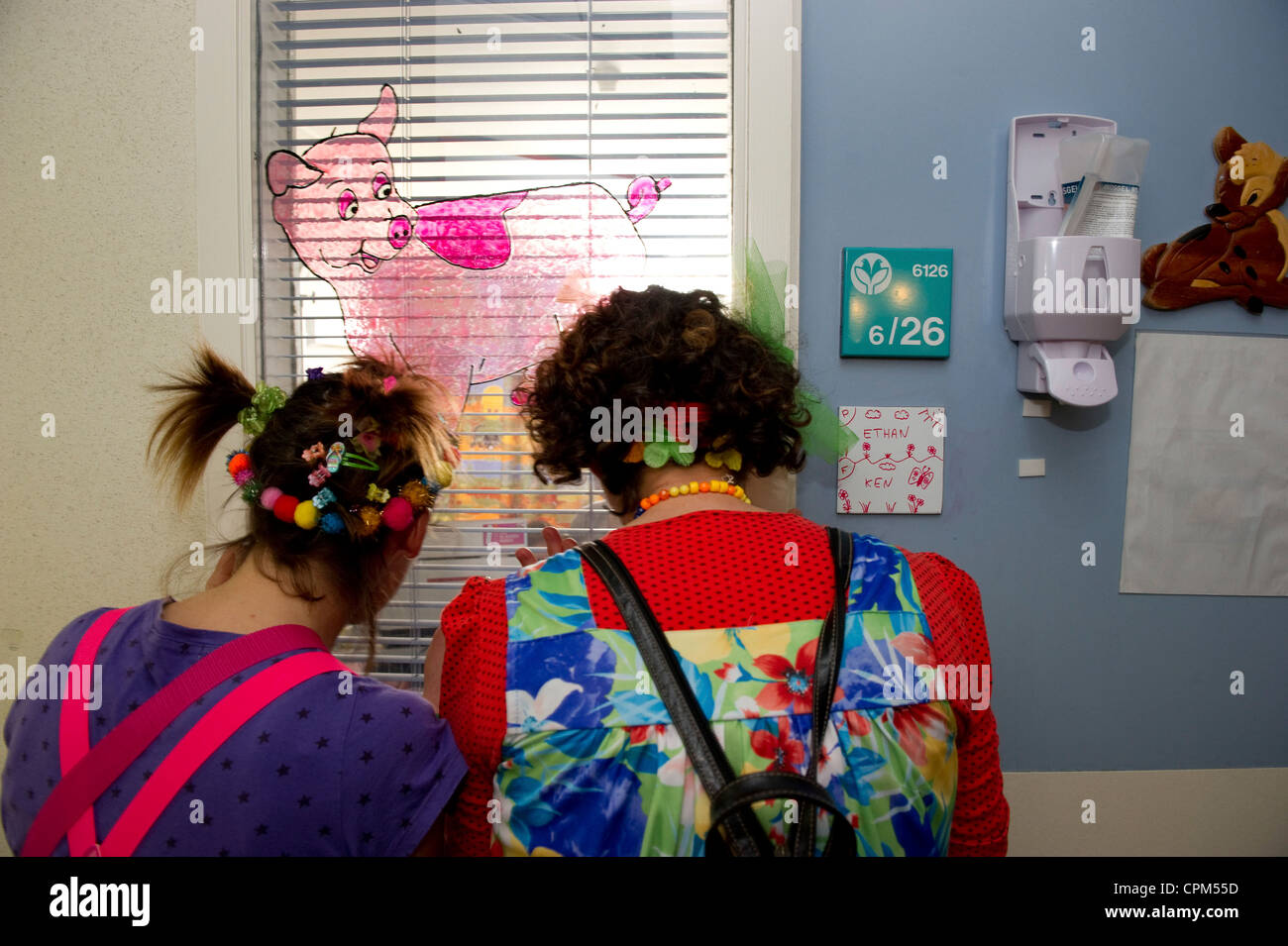 ASSOCIATION CLOWNS STETHOSCOPES Stock Photo