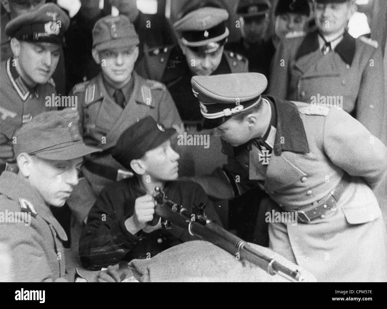 Training of Hitler Youth members during the Second World War, 1944 Stock Photo