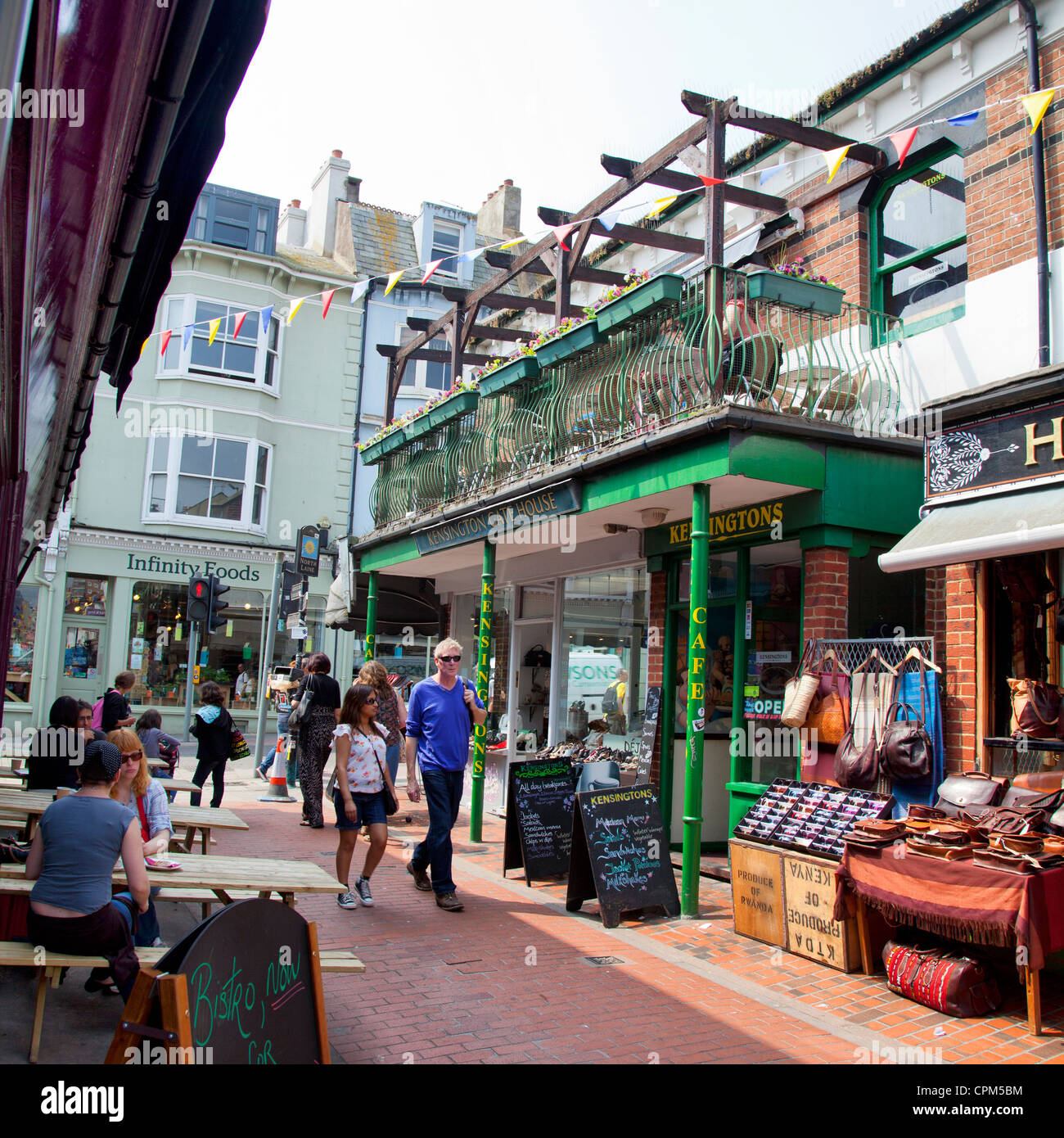 Kensington Gardens Shops in Brighton Uk (north lanes Stock Photo Alamy