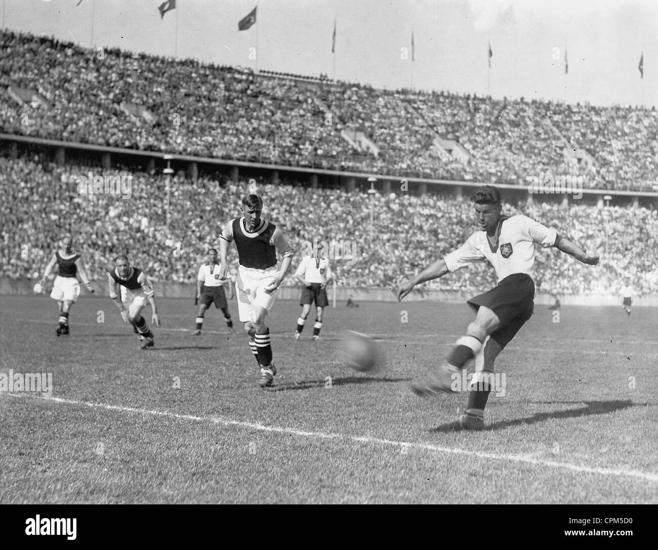 Soccer match between Germany and England, 1938 Stock Photo