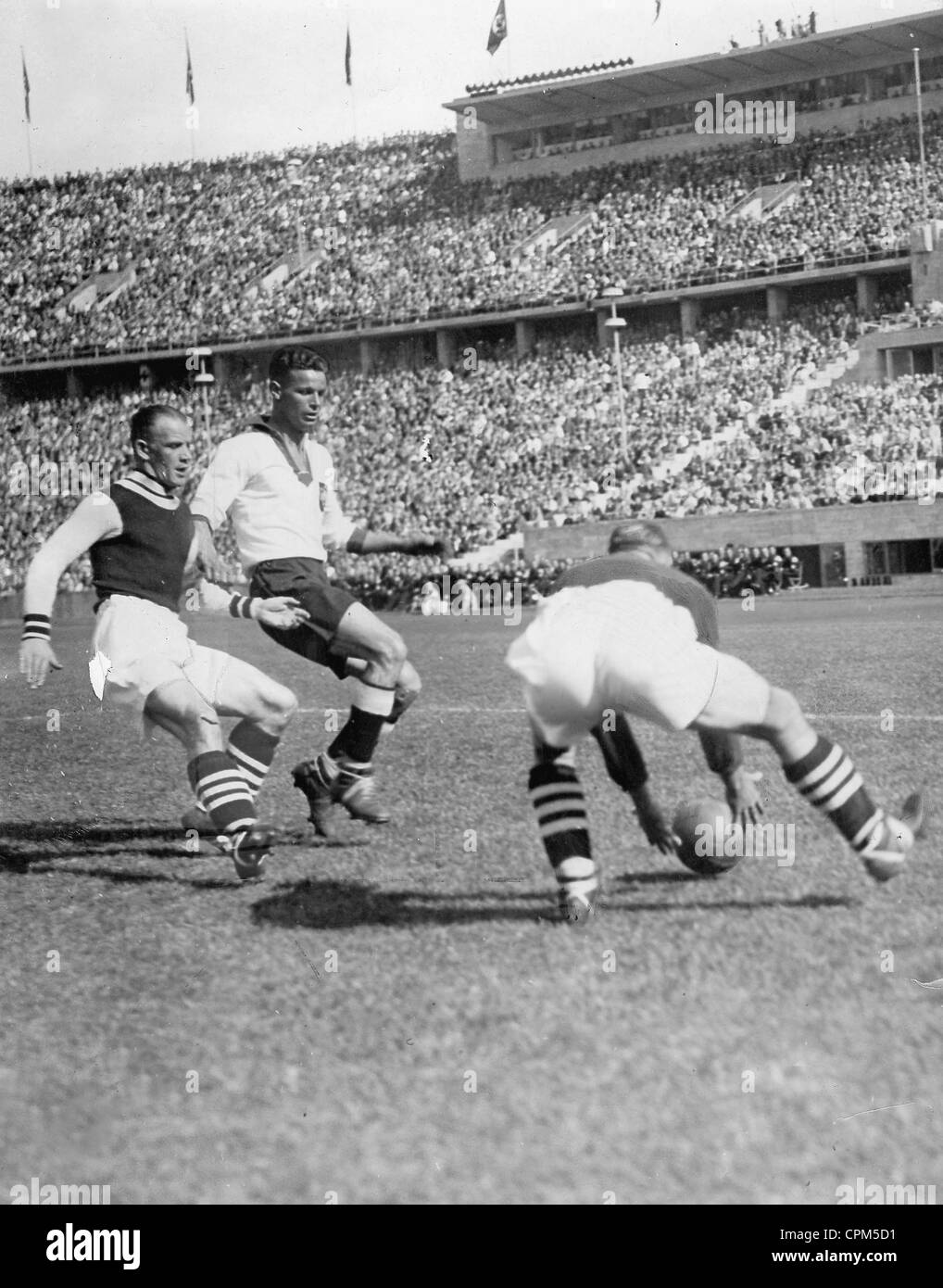 Soccer match between German and England, 1938 Stock Photo