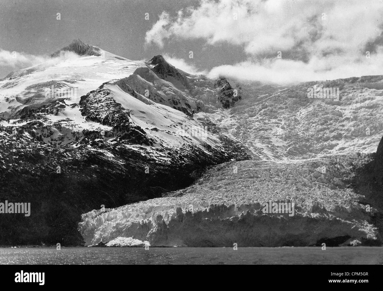 Cordilleres in Tierra del Fuego in Argentina, 1937 Stock Photo