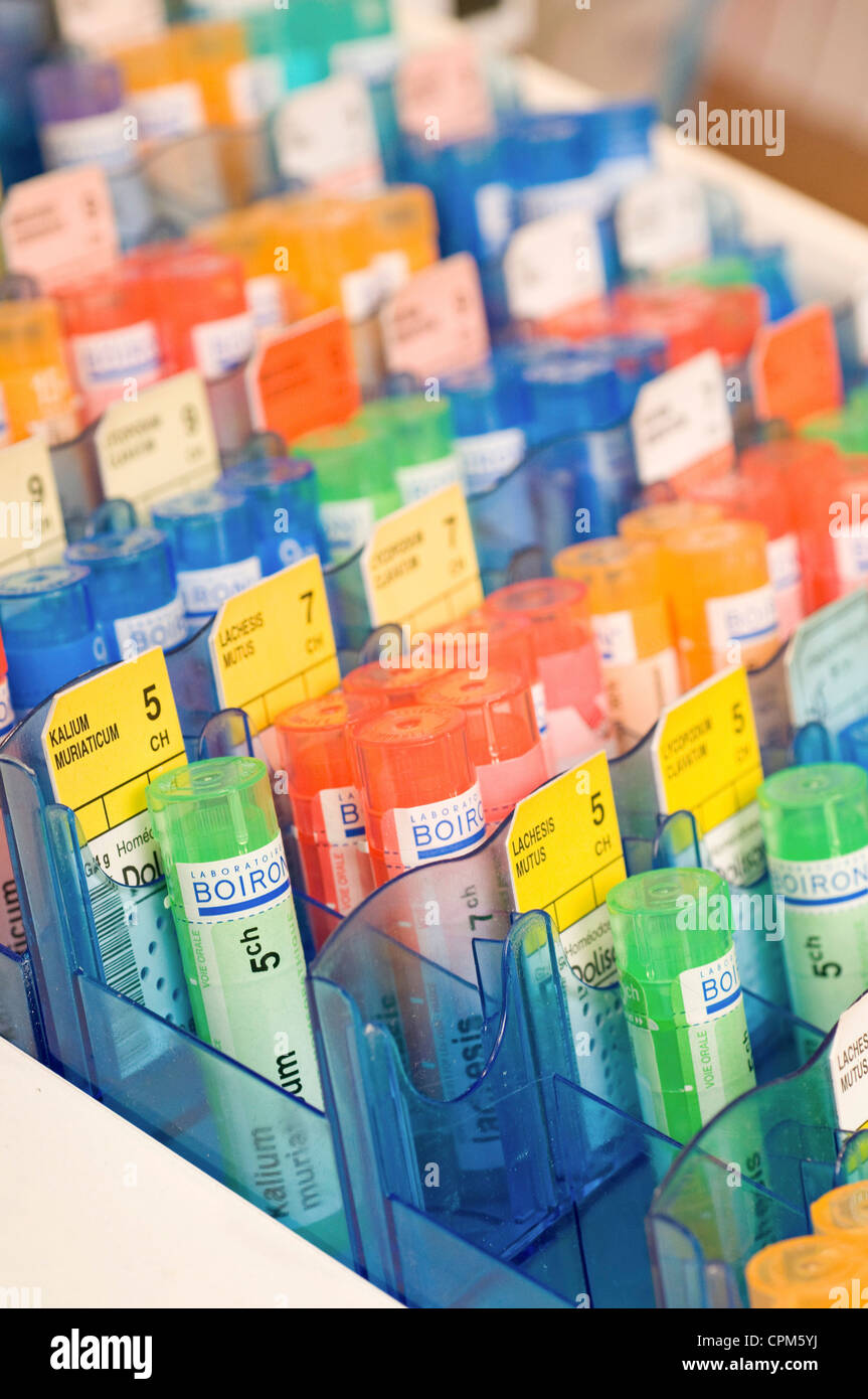 HOMEOPATHY Stock Photo