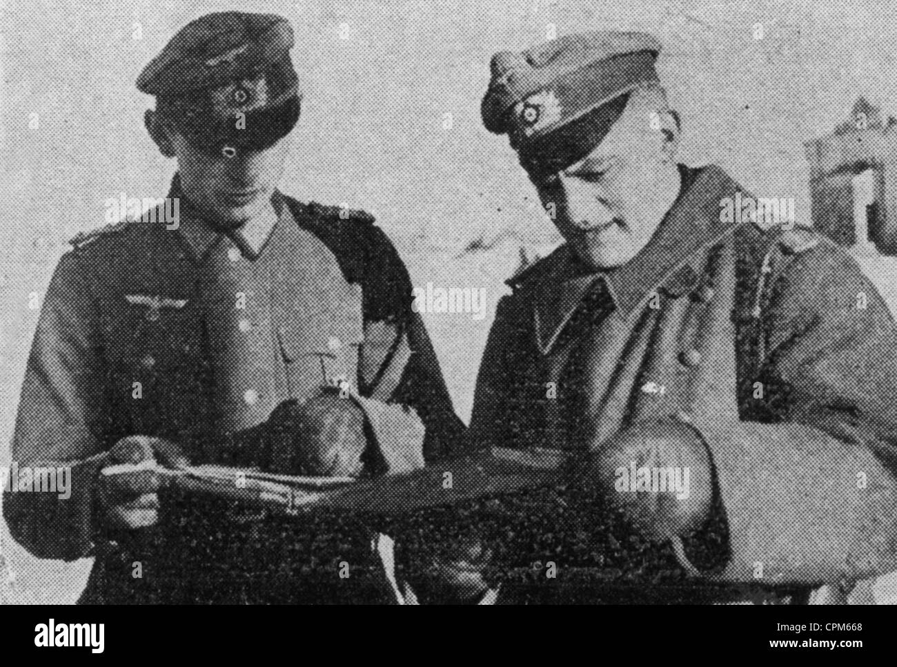 Franz Josef Strauss as a soldier, 1943 Stock Photo
