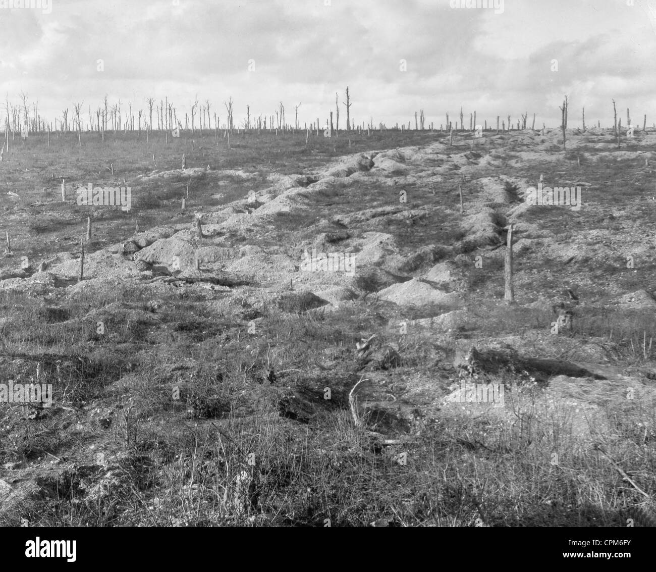 German positions in France after the end of WWI, 1919 Stock Photo