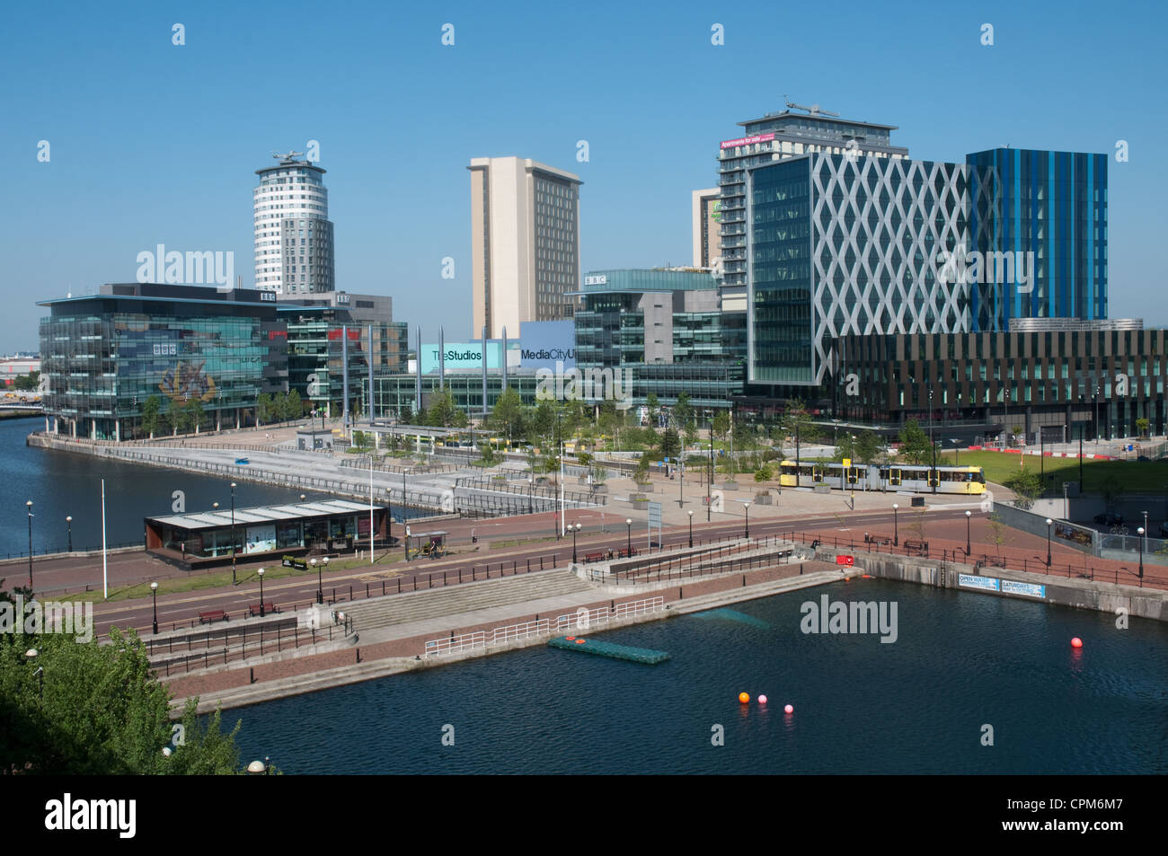 Media City UK a development in Salford Quays home to various media organisations including the BBC. Stock Photo