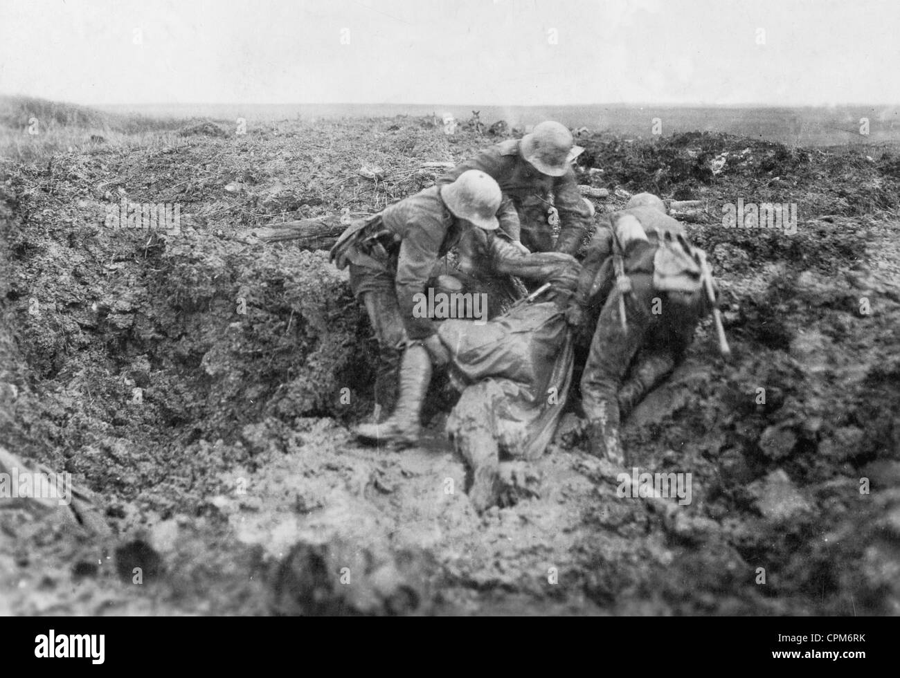 German soldiers during the battle of Verdun, 1916 Stock Photo