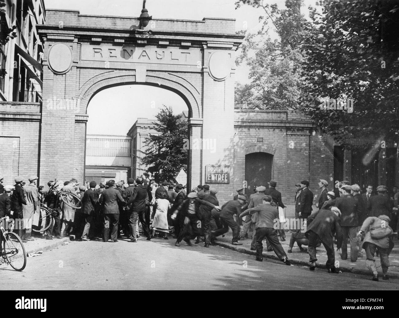 General strike in Paris, 1936 Stock Photo