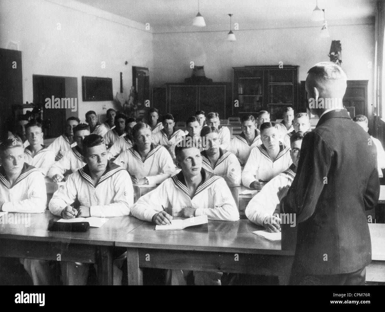 Officer training at the Naval school at Muerwik, 1935 Stock Photo