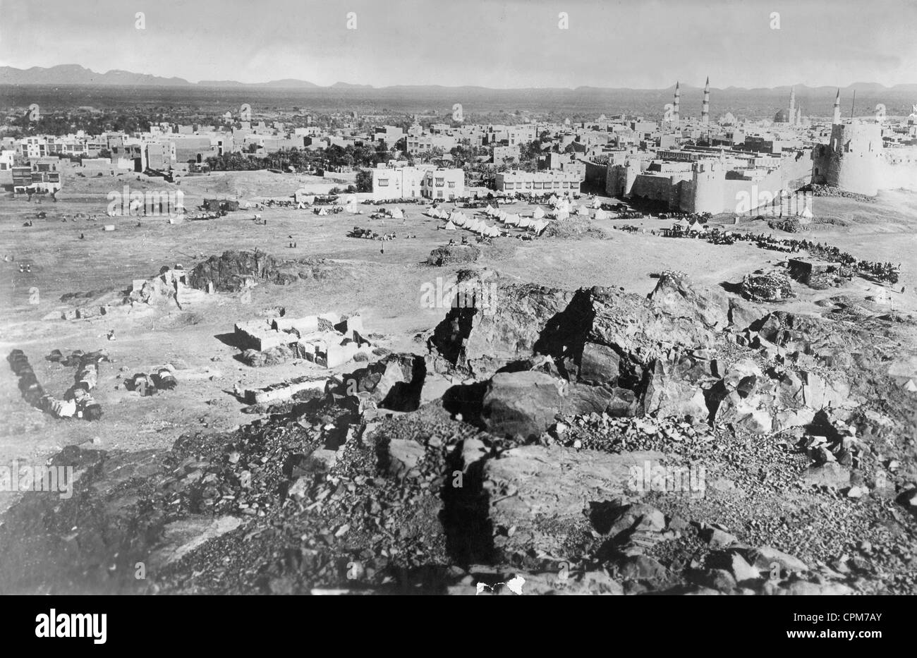View over Medina, 1927 (b/w photo) Stock Photo