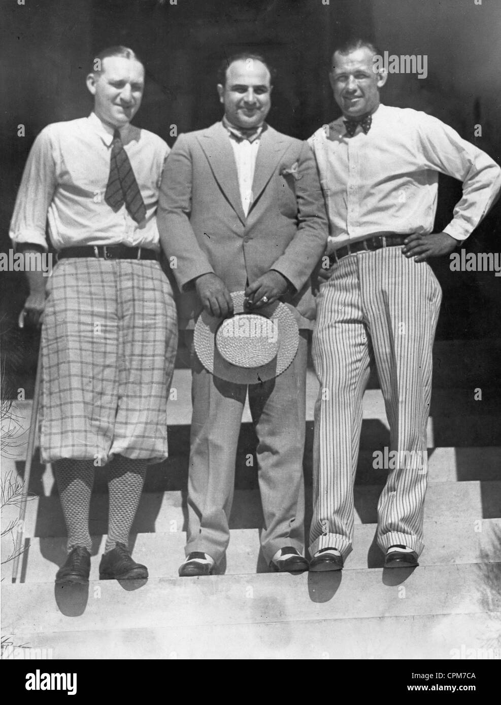 Jack Sharkey, Al Capone, Bill Cunningham, 1930 Stock Photo