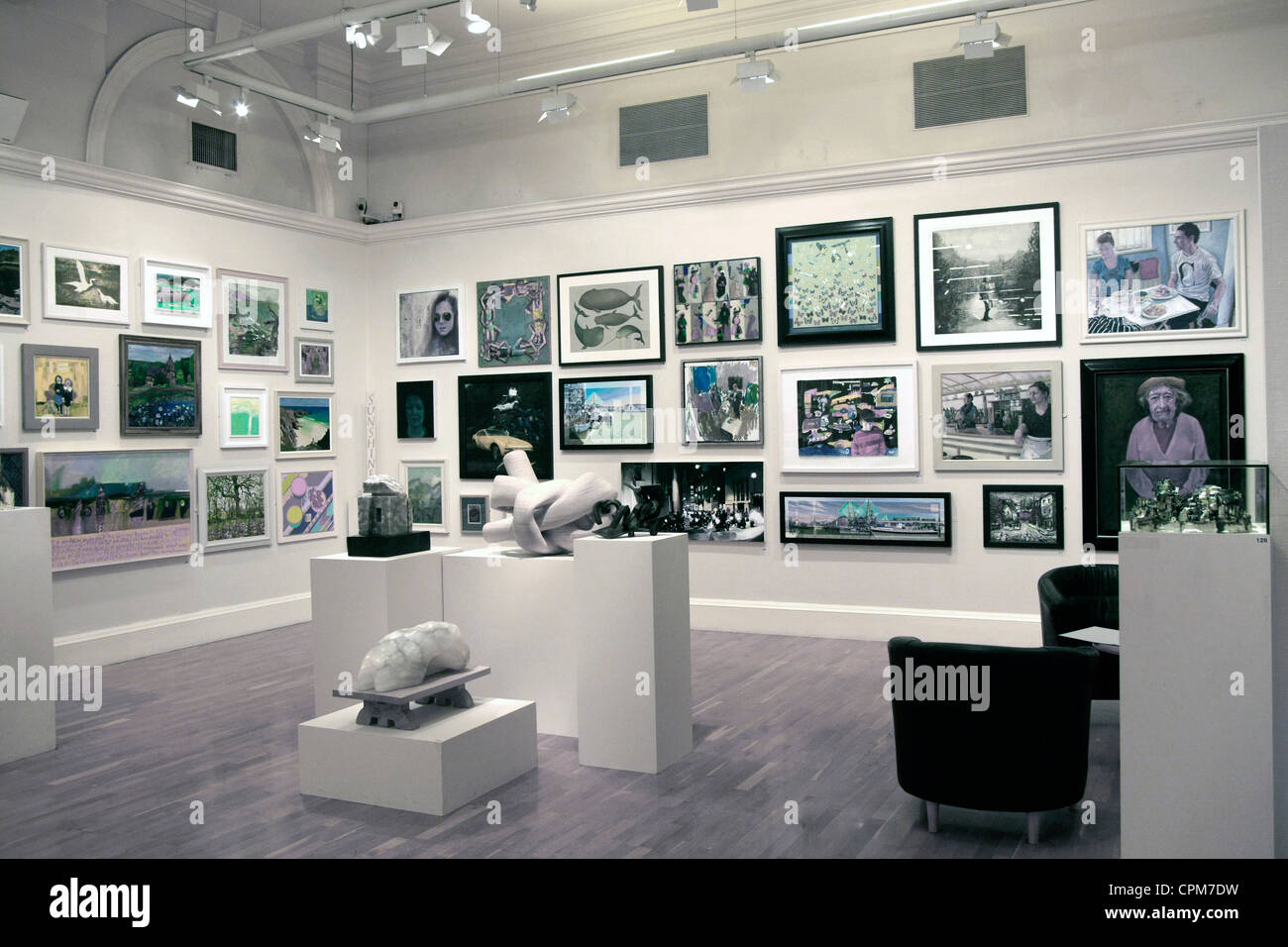 Display of local artists works at the Victoria Art Gallery in Bath