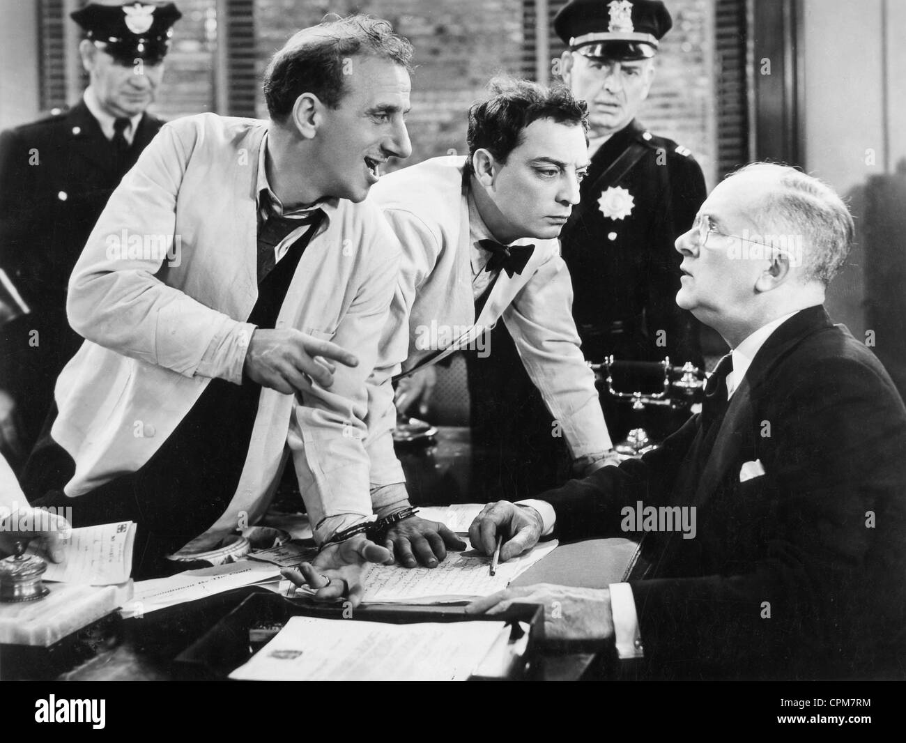 Buster Keaton (center) and Jimmy Durante (2nd from left Stock Photo Alamy